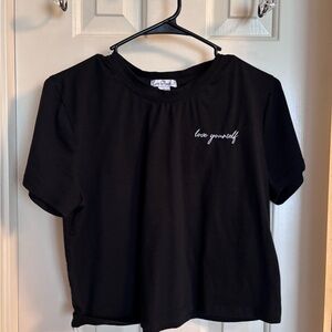 Black Women's Crop Top